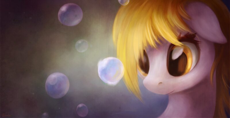 Pony with Yellow Hair — Purple