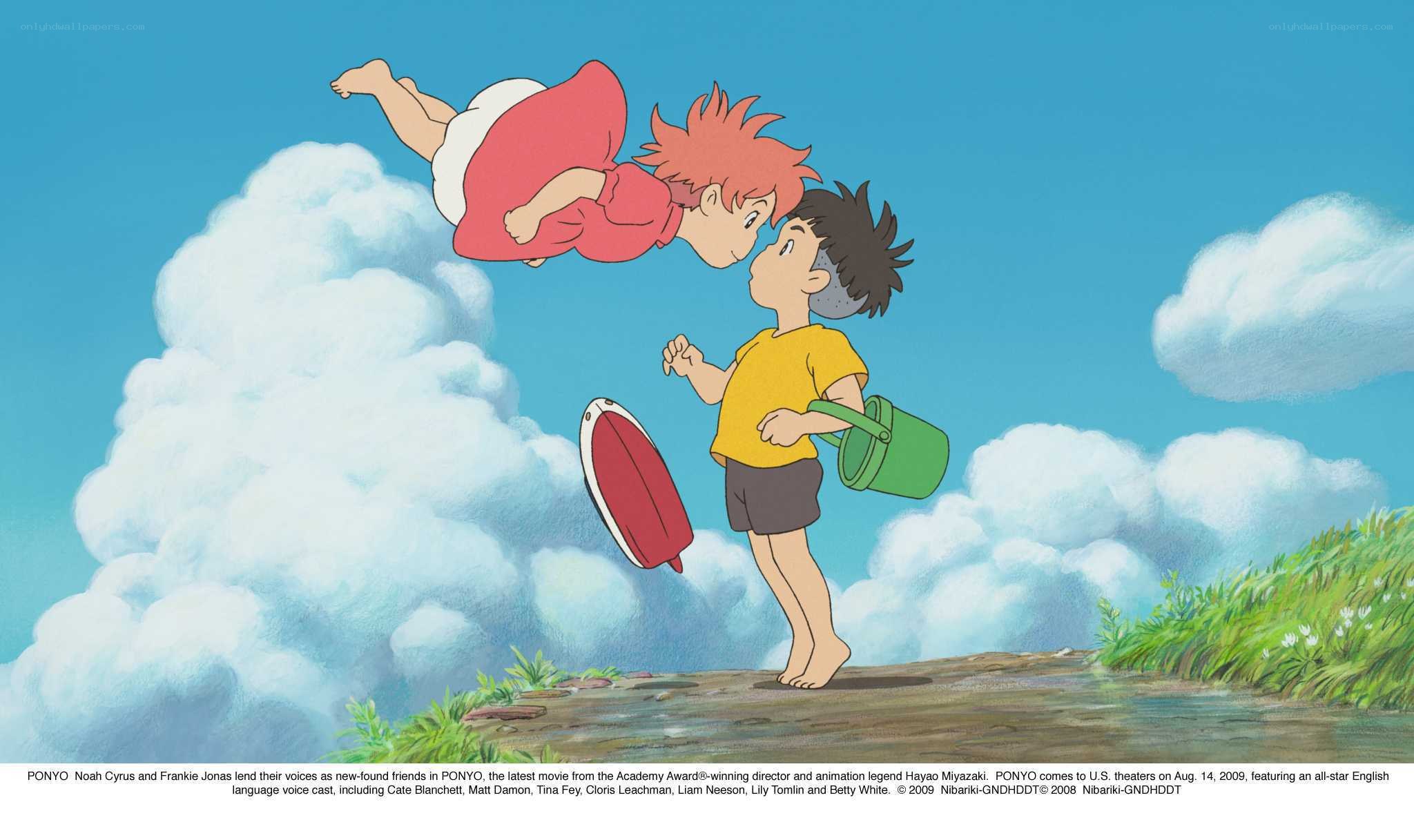 Ponyo and Sosuke meet