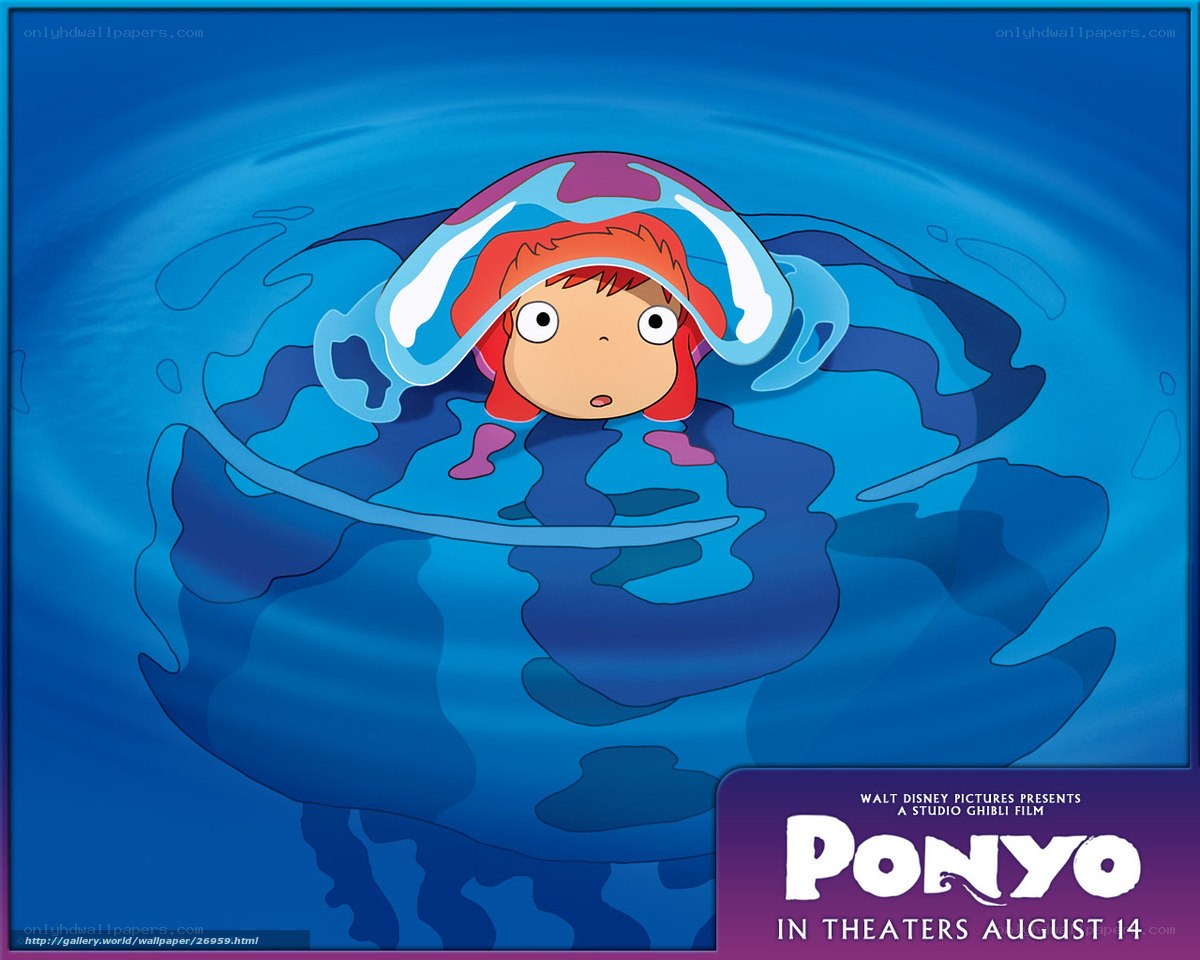 Ponyo in the water