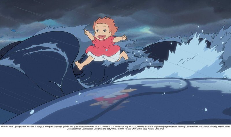 Ponyo on a wave
