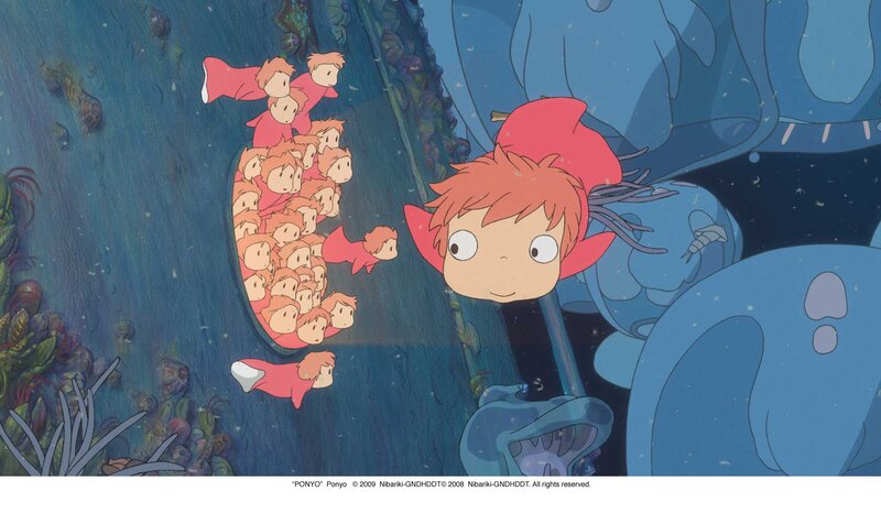 Ponyo Swimming Underwater