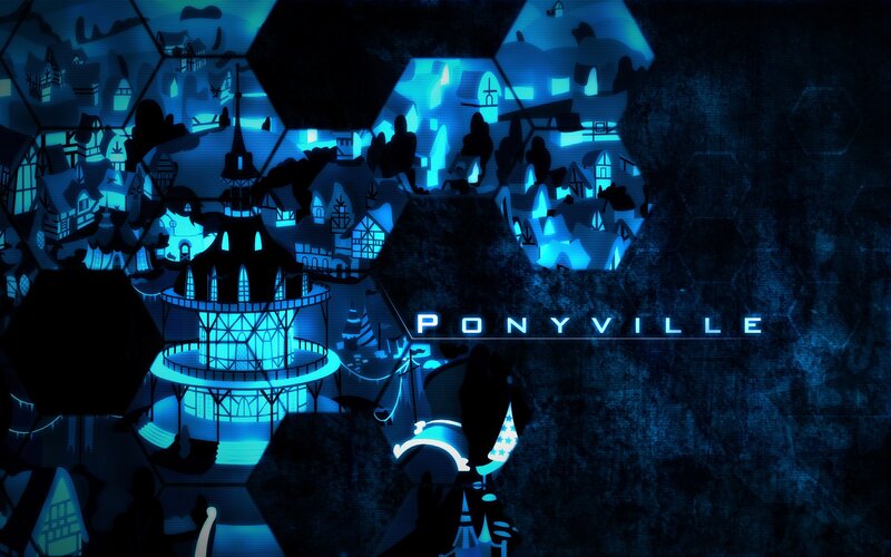 Ponyville Town Scene
