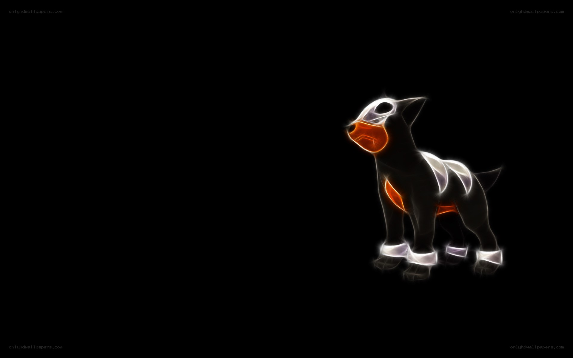 Poochyena glowing outline
