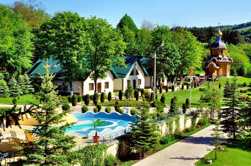 Pool and Chapel Complex