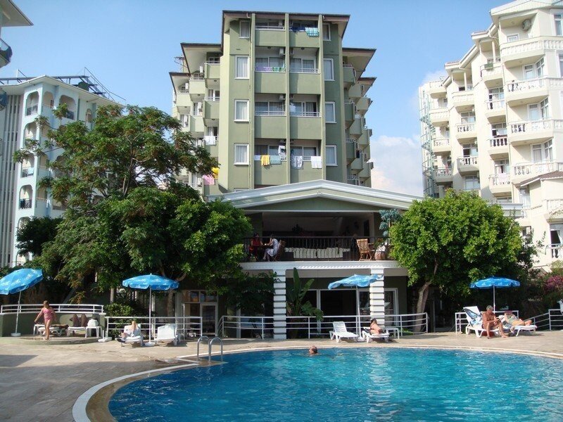 Pool area at a resort