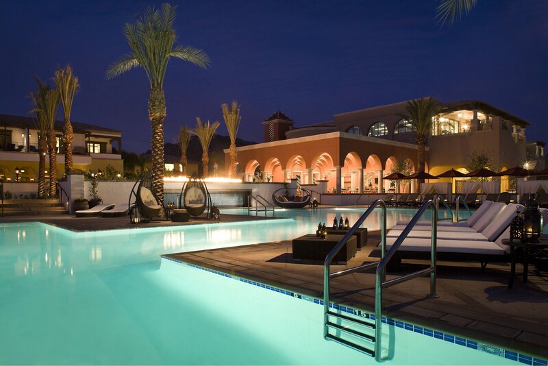 Pool Area at Night