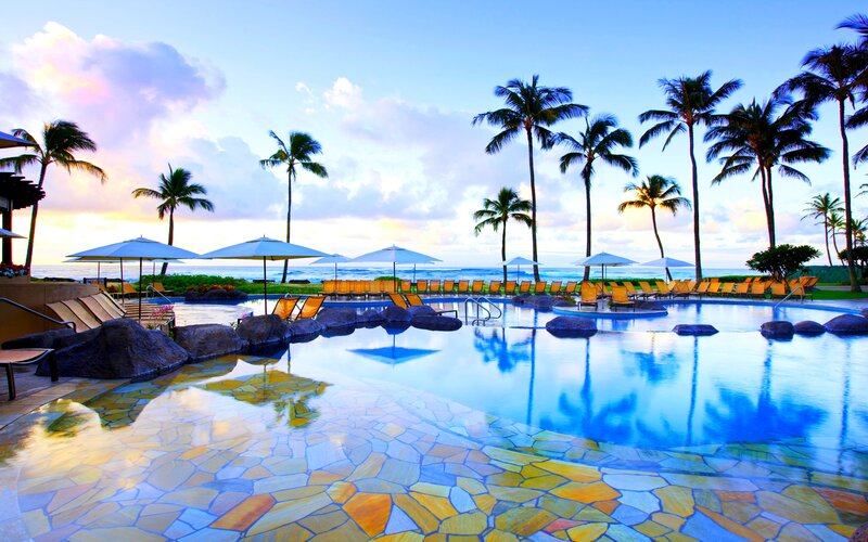 Pool at Beach Resort — Blue