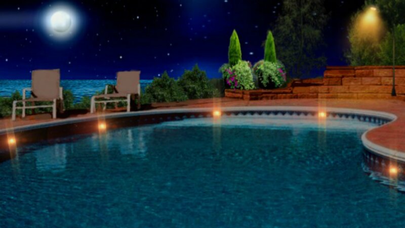 Pool at Night