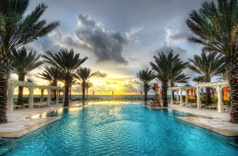 Pool at Resort — Blue