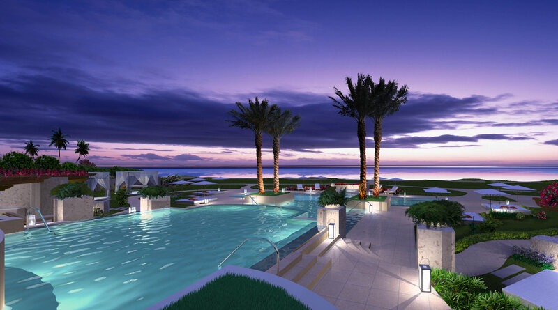 Pool at Resort by Ocean