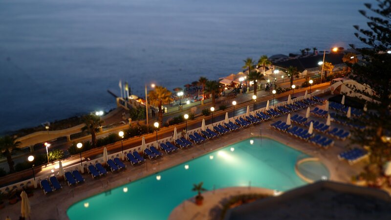 pool at seaside resort