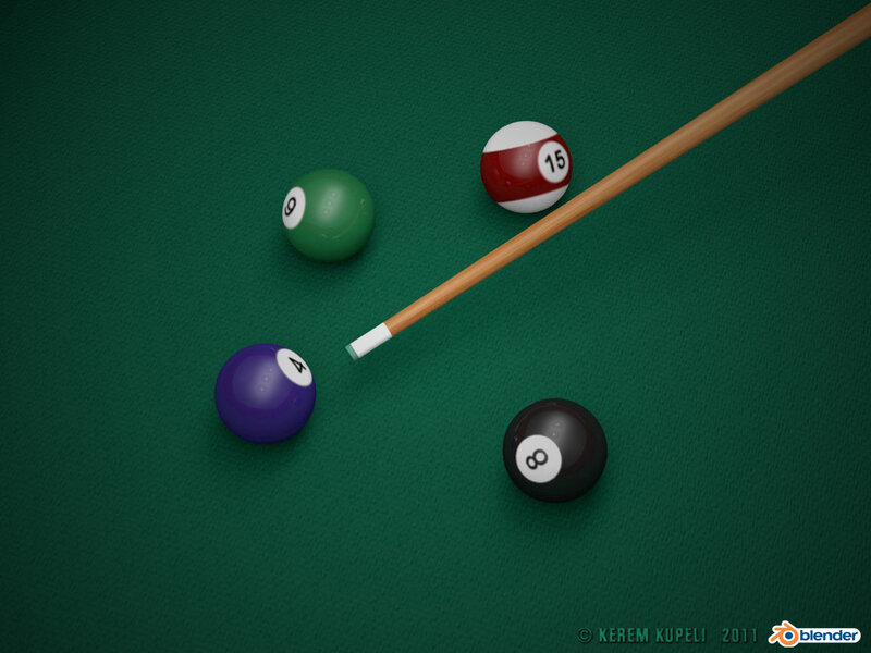 Pool Balls on Green Felt — Calm
