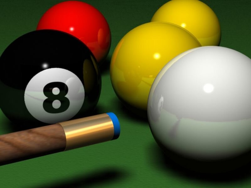 Pool Balls on Green Felt — Neutral