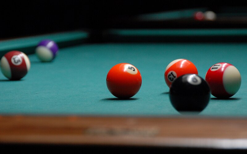 Pool Balls on Table