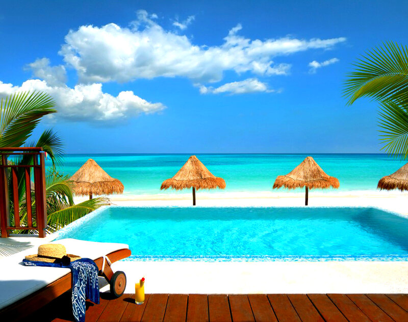 Pool Overlooking Beach