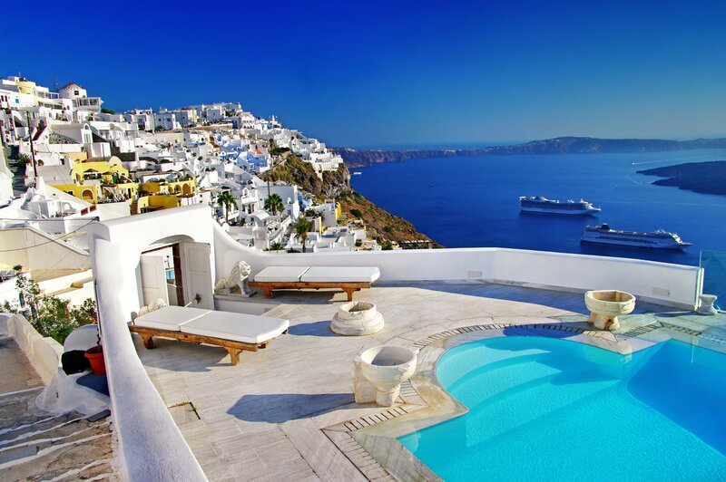 Pool Overlooking Caldera