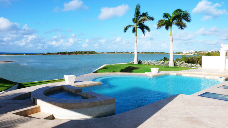 Pool Overlooking Water