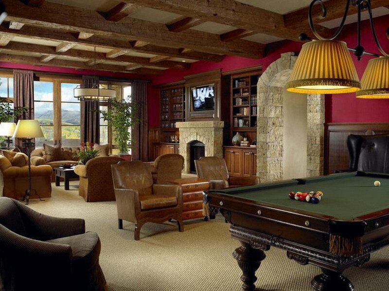 Pool Table in Living Room
