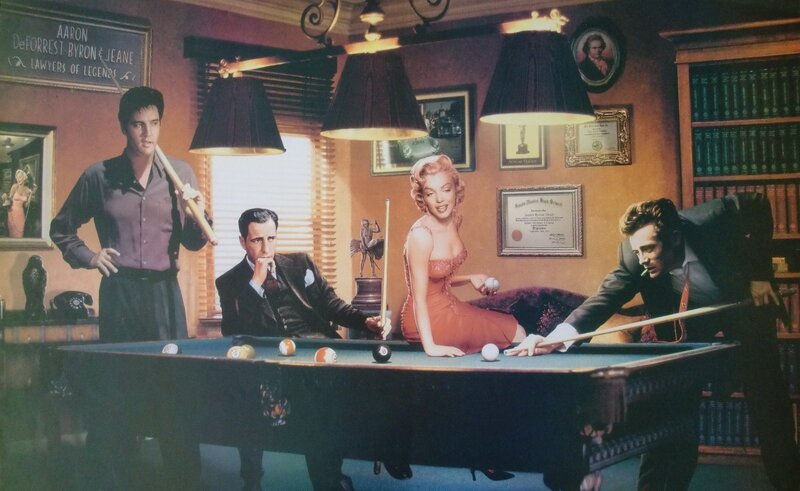 Pool Table with Four People