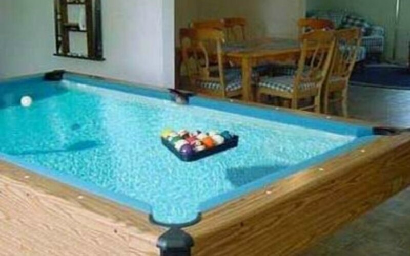 Pool Table with Water