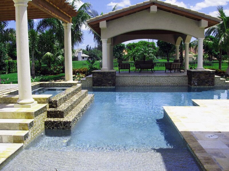 Pool with Covered Pavilion
