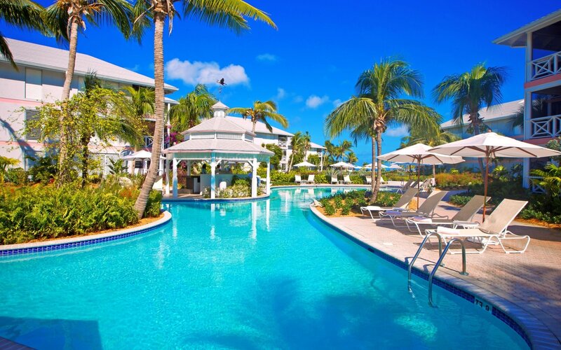 Pool with Gazebo and Lounge Chairs