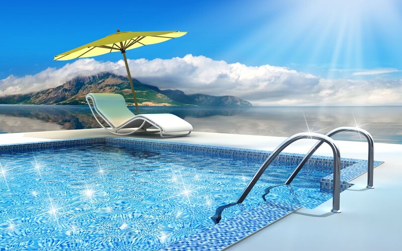 Pool with Lounge Chair