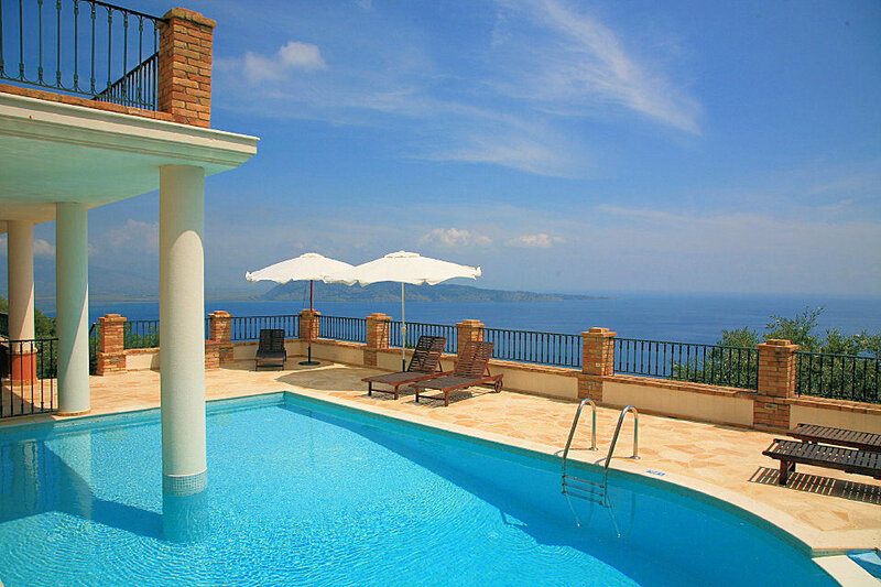 Pool with ocean view
