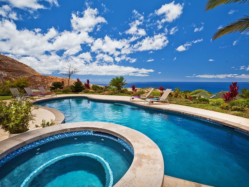 Pool with Ocean View — Blue