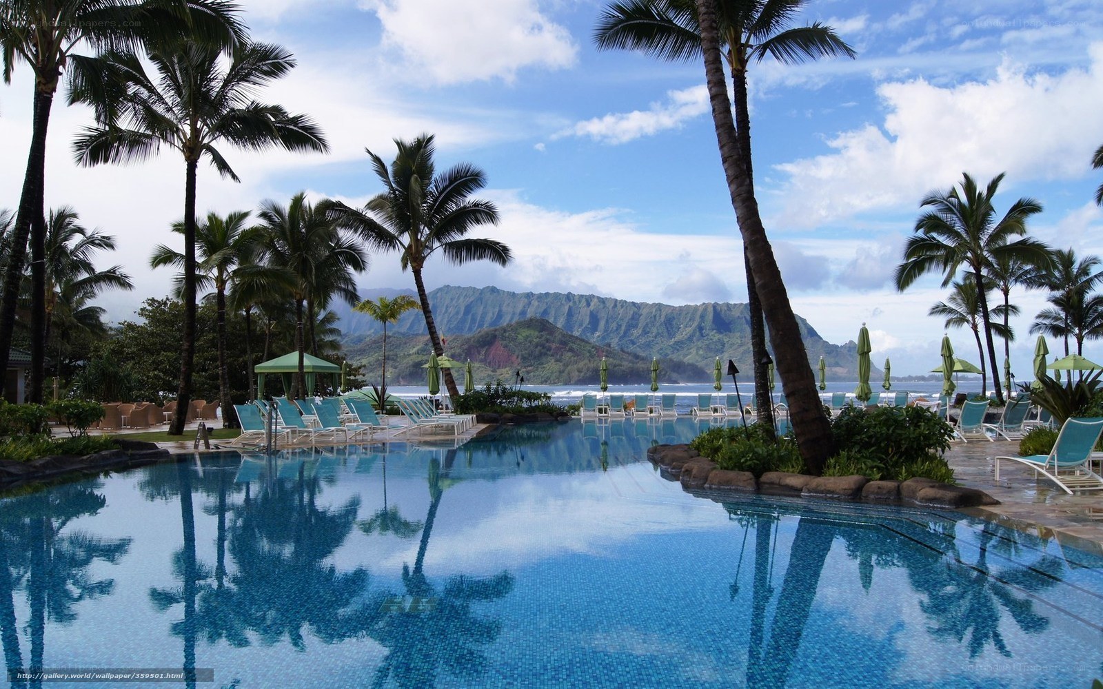 pool with ocean view