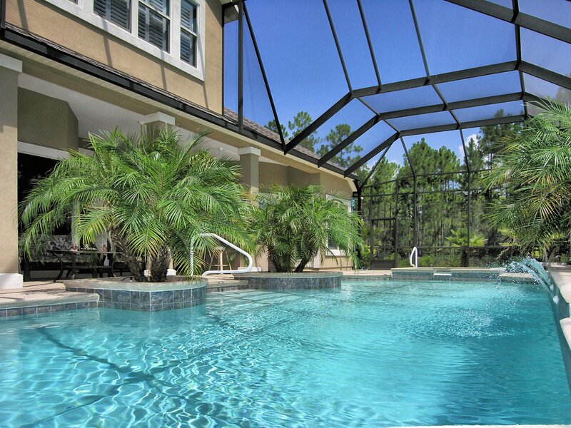 Pool with screened enclosure