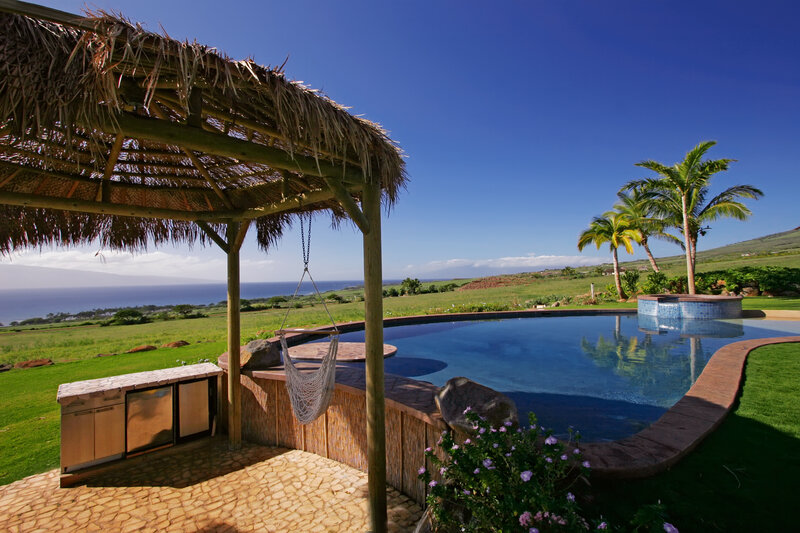 Pool with Thatched Gazebo