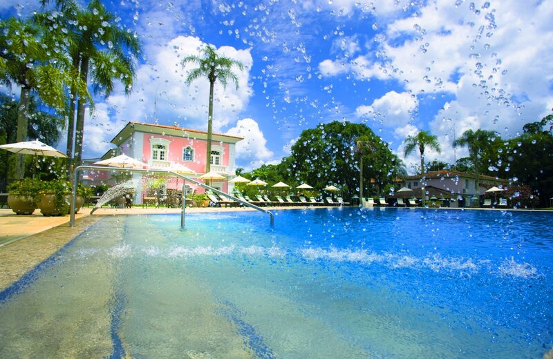 Pool with Water Splashes
