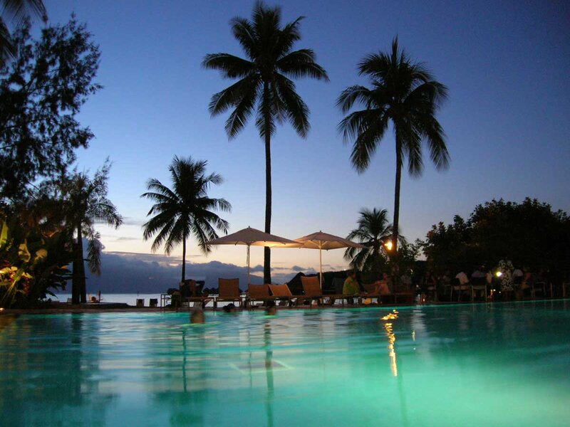 Poolside at Dusk