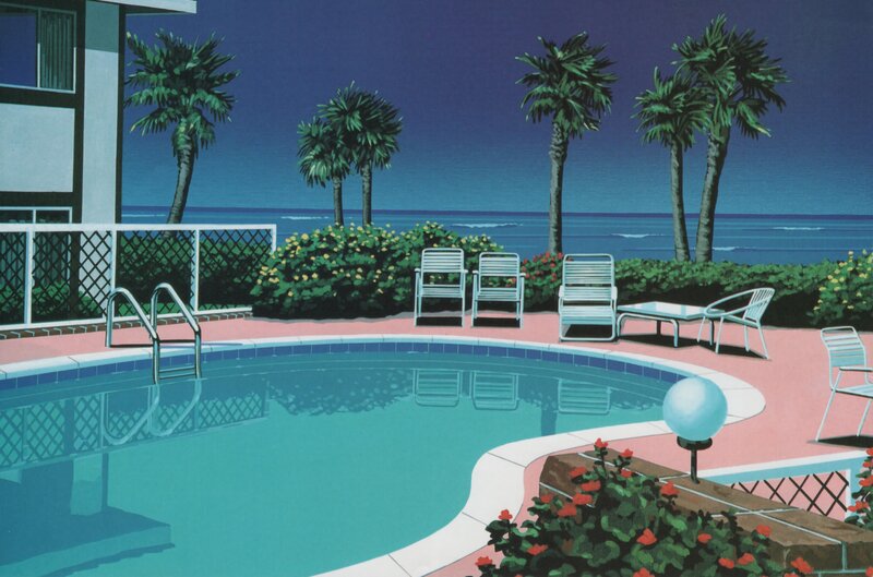 Poolside at Night