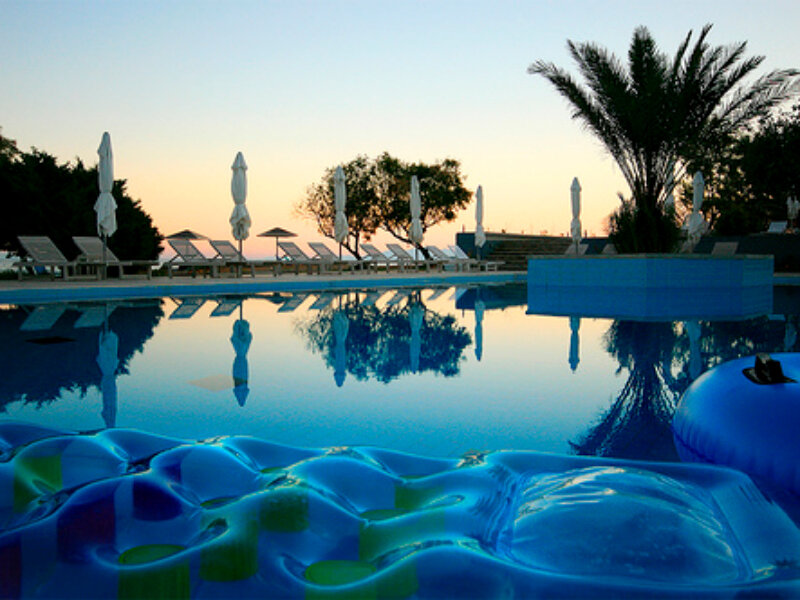 Poolside at Sunset