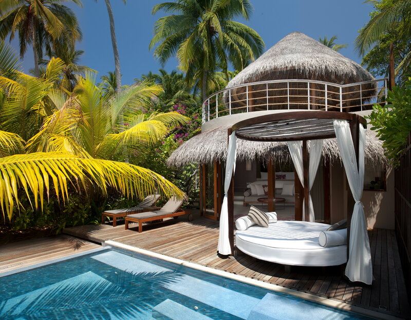 Poolside Cabana with Bed