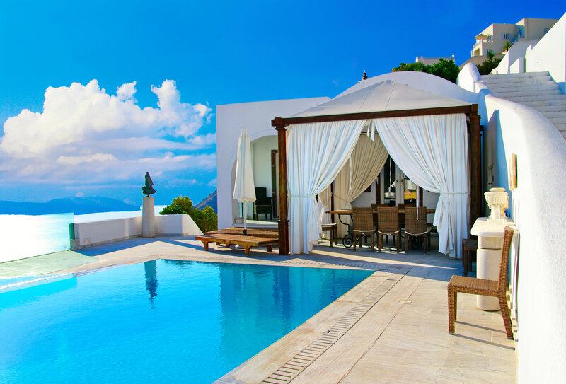 Poolside Cabana with Ocean View