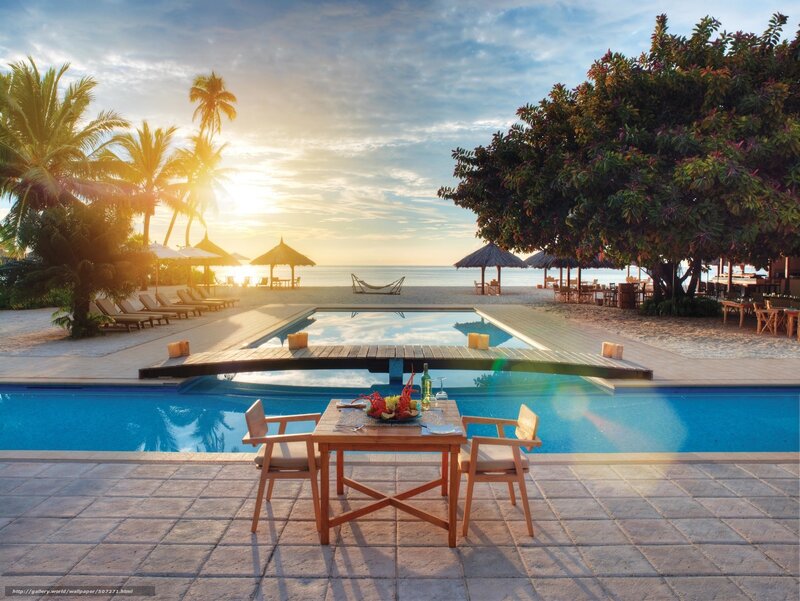 Poolside Dining Table
