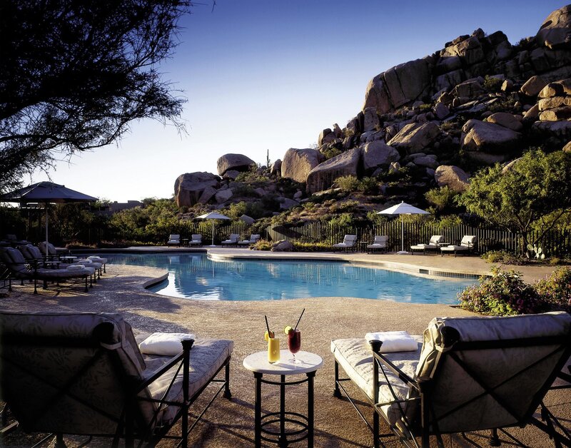 Poolside Lounge Area — Blue