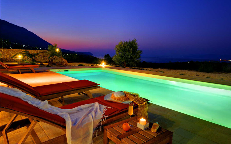 Poolside Lounge at Dusk