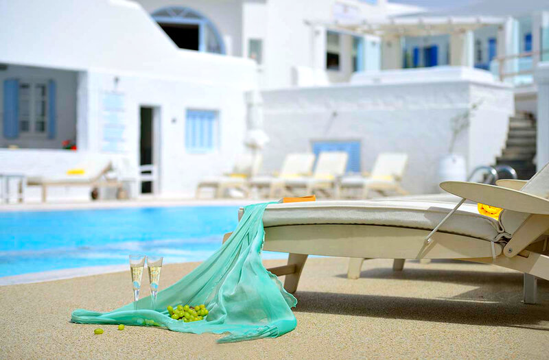 Poolside Lounge Chairs — White