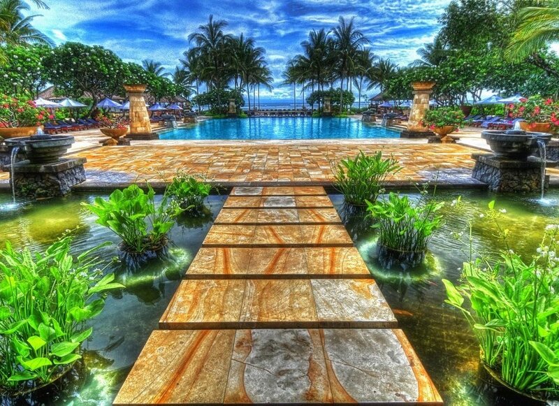 Poolside Walkway