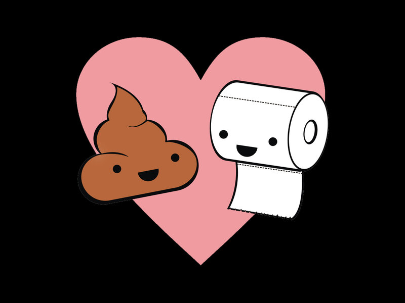 Poop and Toilet Paper — Pink