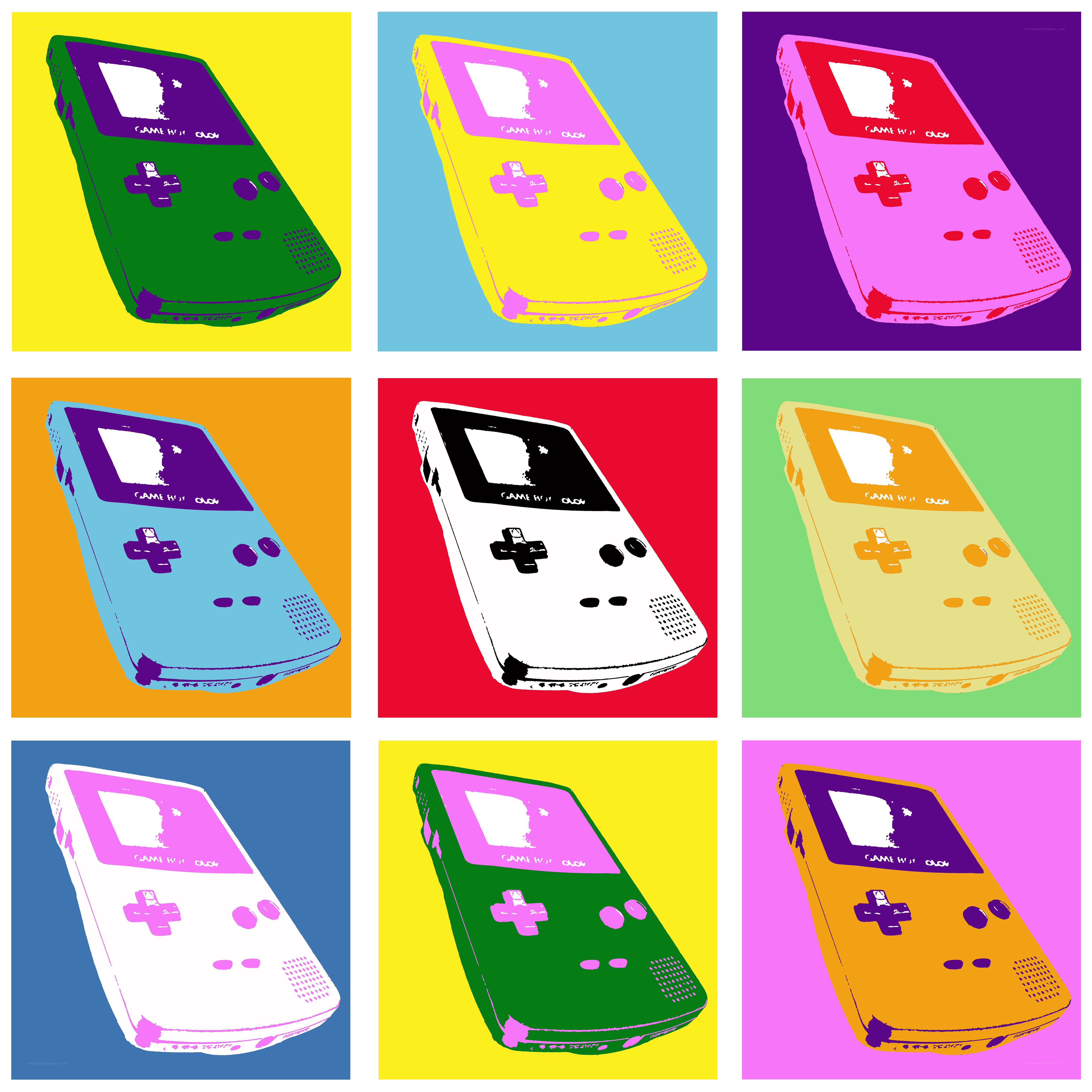 Pop art game boy collage