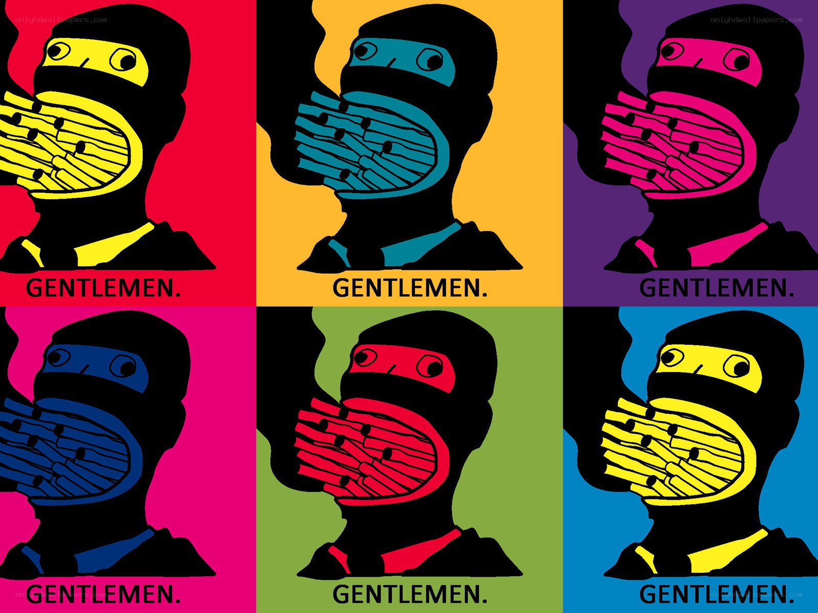 Pop art gentlemen series