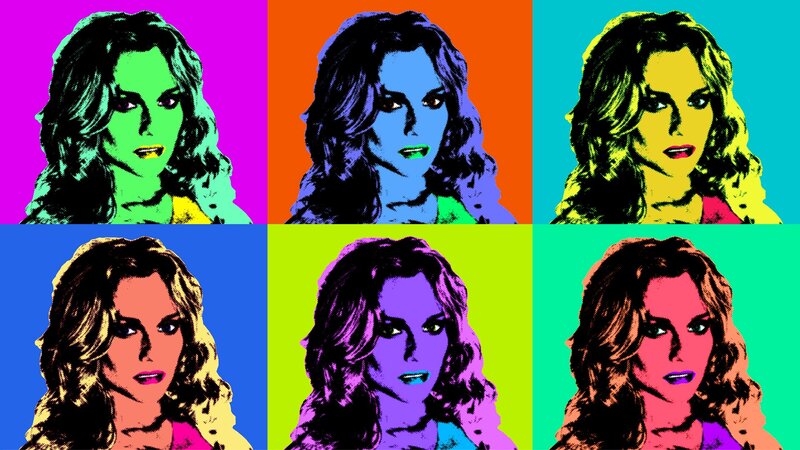 Pop art portrait collage