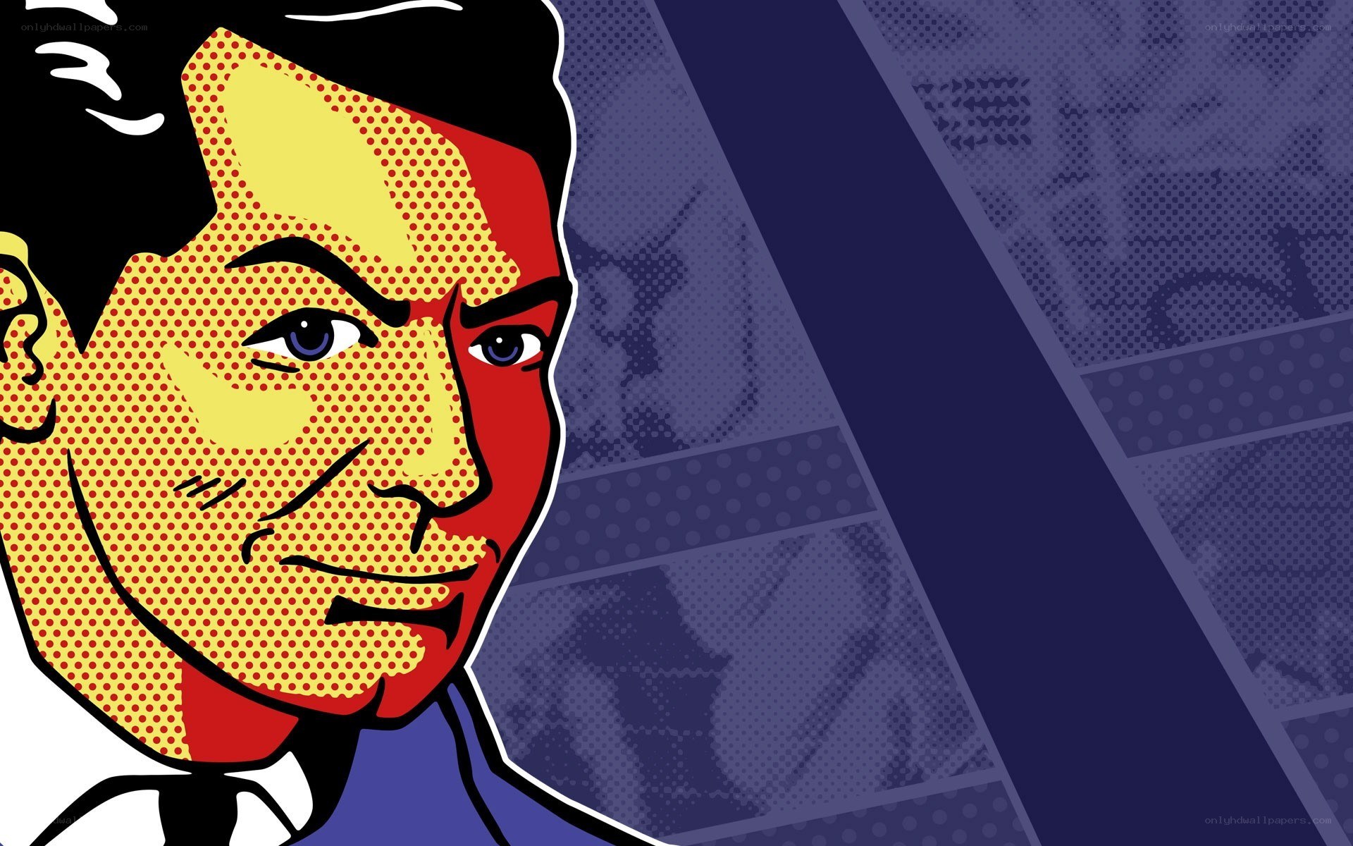 pop art portrait illustration