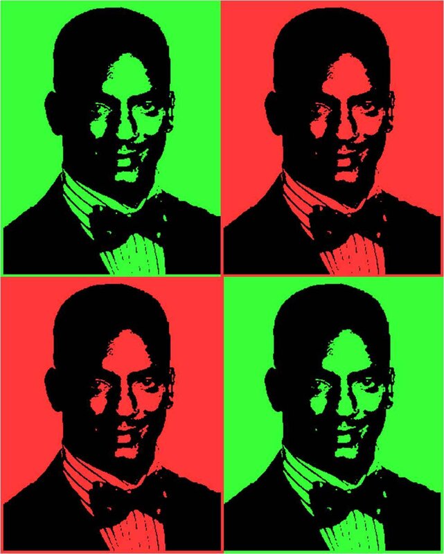 Pop art portrait of a man