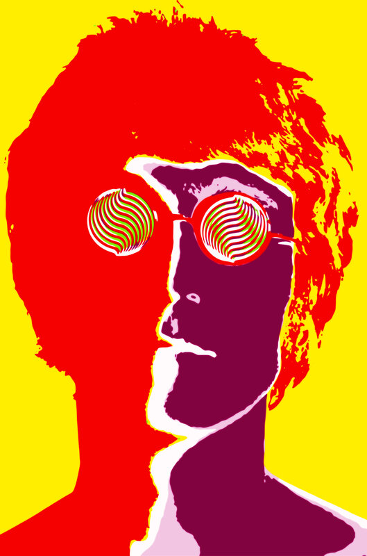 Pop art portrait of a man
